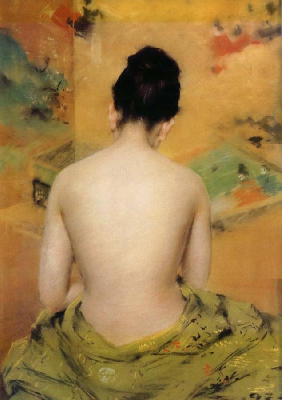 William Merritt Chase Back of body oil painting picture